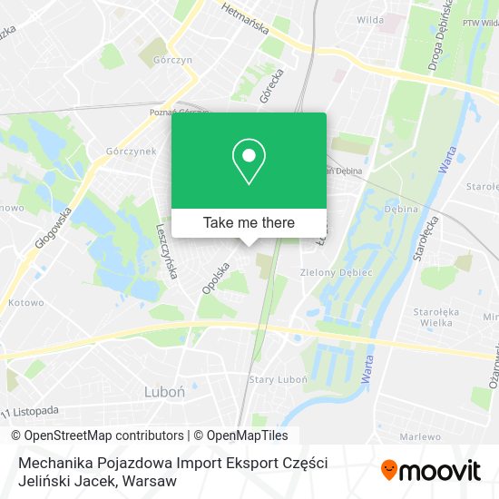 Mechanika Pojazdowa Import Eksport Części Jeliński Jacek map