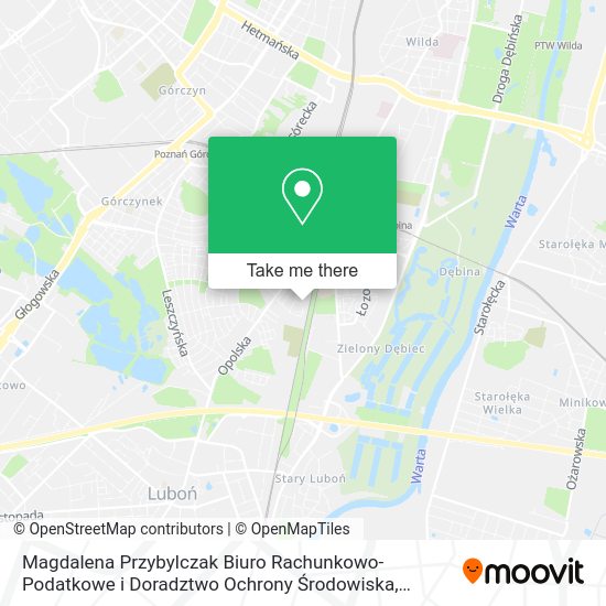 Magdalena Przybylczak Biuro Rachunkowo-Podatkowe i Doradztwo Ochrony Środowiska map