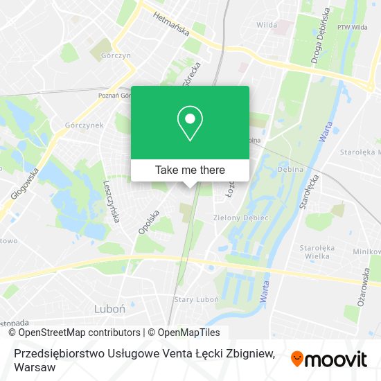 Przedsiębiorstwo Usługowe Venta Łęcki Zbigniew map