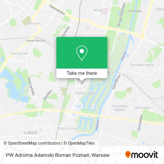 PW Adroma Adamski Roman Poznań map