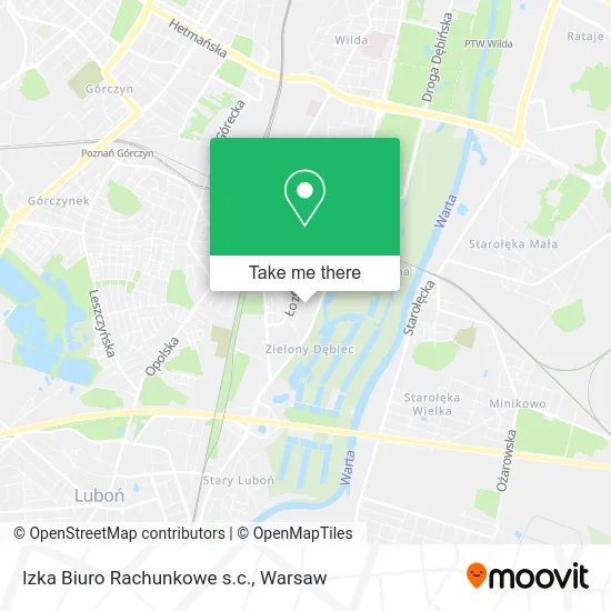 Карта Izka Biuro Rachunkowe s.c.