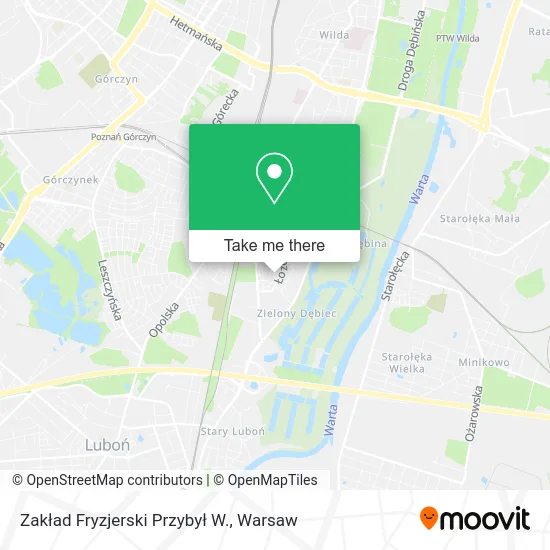 Карта Zakład Fryzjerski Przybył W.