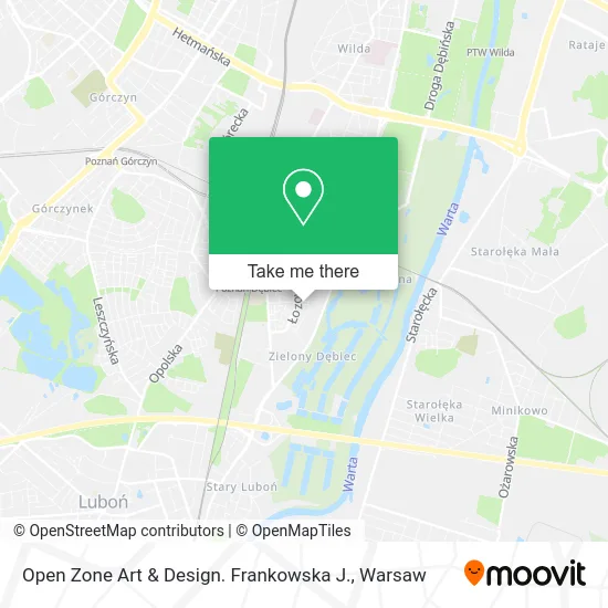 Карта Open Zone Art & Design. Frankowska J.