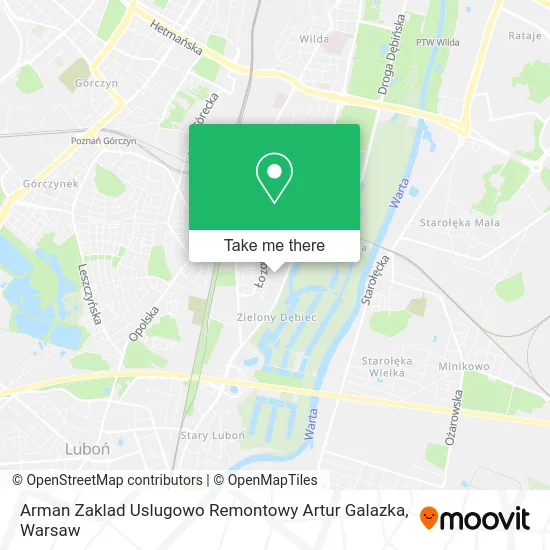 Карта Arman Zaklad Uslugowo Remontowy Artur Galazka
