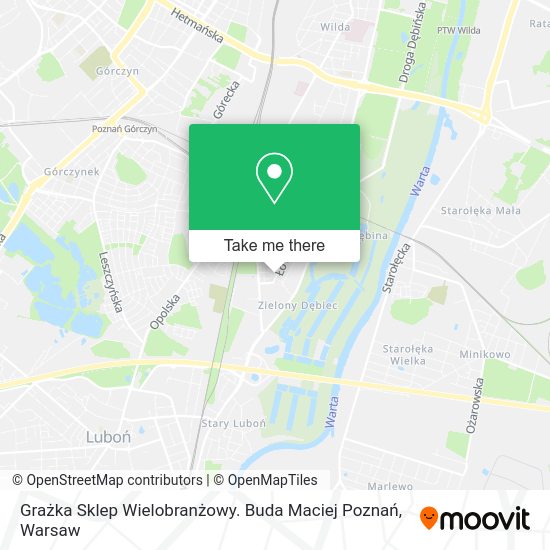 Grażka Sklep Wielobranżowy. Buda Maciej Poznań map