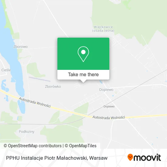 Карта PPHU Instalacje Piotr Małachowski