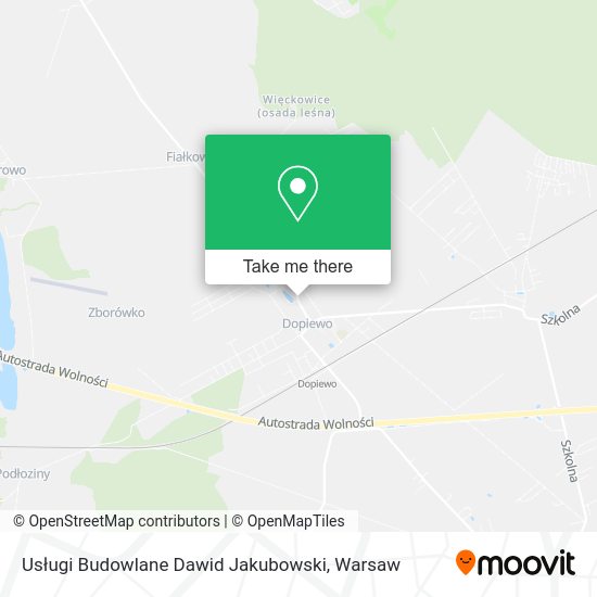 Usługi Budowlane Dawid Jakubowski map