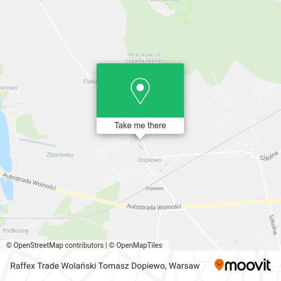 Raffex Trade Wolański Tomasz Dopiewo map