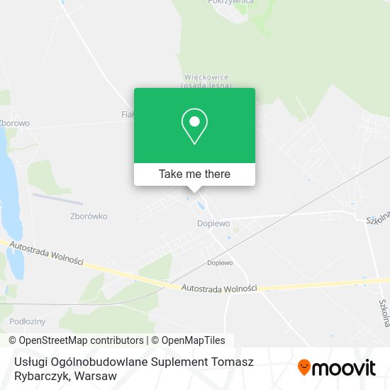 Usługi Ogólnobudowlane Suplement Tomasz Rybarczyk map