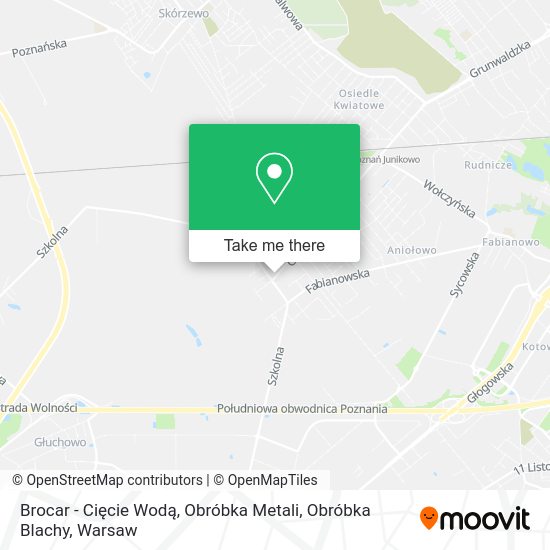 Brocar - Cięcie Wodą, Obróbka Metali, Obróbka Blachy map