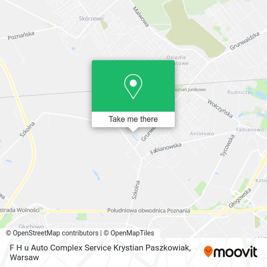 Карта F H u Auto Complex Service Krystian Paszkowiak