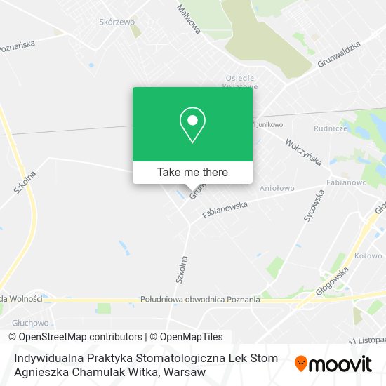 Indywidualna Praktyka Stomatologiczna Lek Stom Agnieszka Chamulak Witka map