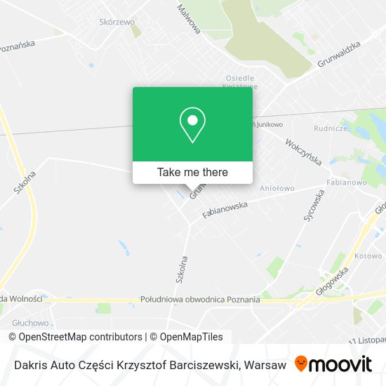 Dakris Auto Części Krzysztof Barciszewski map