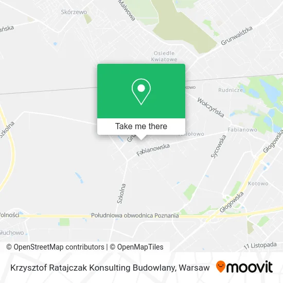 Карта Krzysztof Ratajczak Konsulting Budowlany