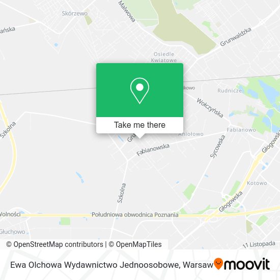 Ewa Olchowa Wydawnictwo Jednoosobowe map