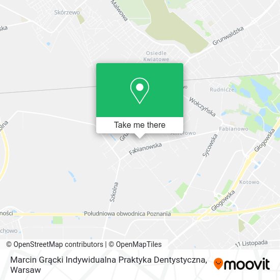 Marcin Grącki Indywidualna Praktyka Dentystyczna map