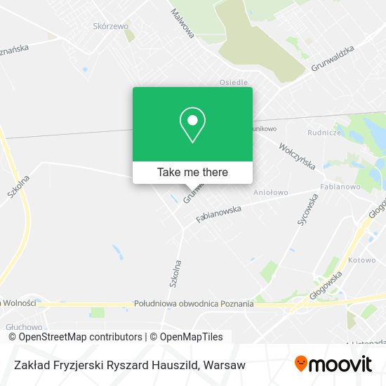 Zakład Fryzjerski Ryszard Hauszild map