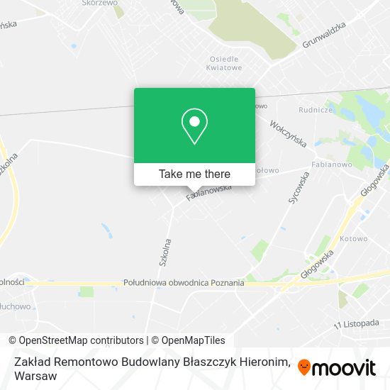 Zakład Remontowo Budowlany Błaszczyk Hieronim map