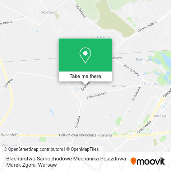 Blacharstwo Samochodowe Mechanika Pojazdowa Marek Zgoła map