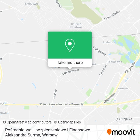 Pośrednictwo Ubezpieczeniowe i Finansowe Aleksandra Surma map