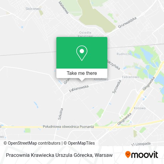 Карта Pracownia Krawiecka Urszula Górecka