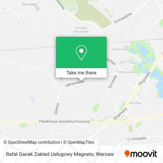 Rafał Gacek Zakład Usługowy Magneto map