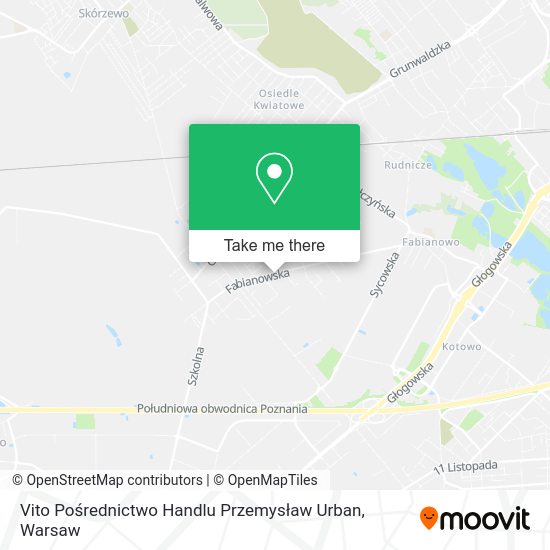 Vito Pośrednictwo Handlu Przemysław Urban map