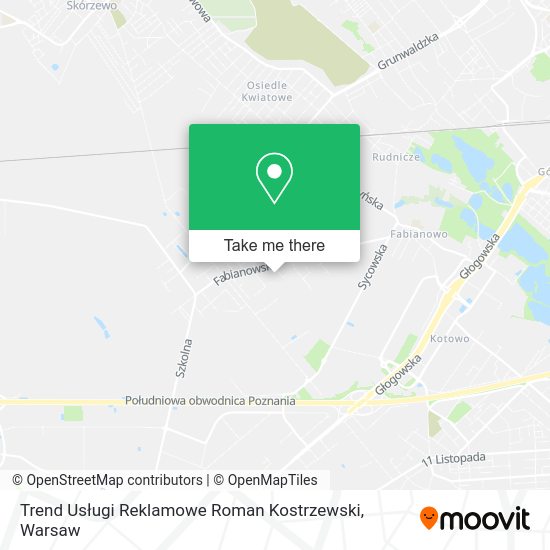 Trend Usługi Reklamowe Roman Kostrzewski map