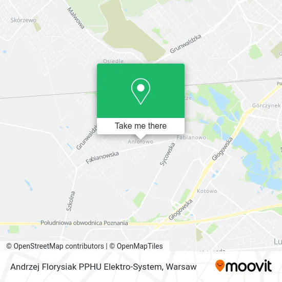 Карта Andrzej Florysiak PPHU Elektro-System