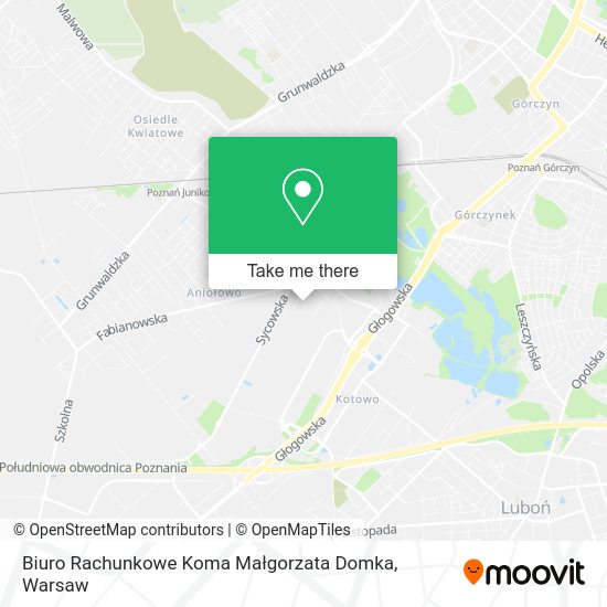 Biuro Rachunkowe Koma Małgorzata Domka map