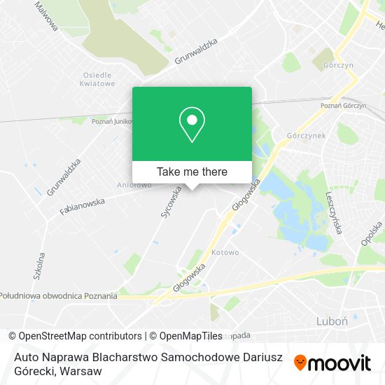 Auto Naprawa Blacharstwo Samochodowe Dariusz Górecki map