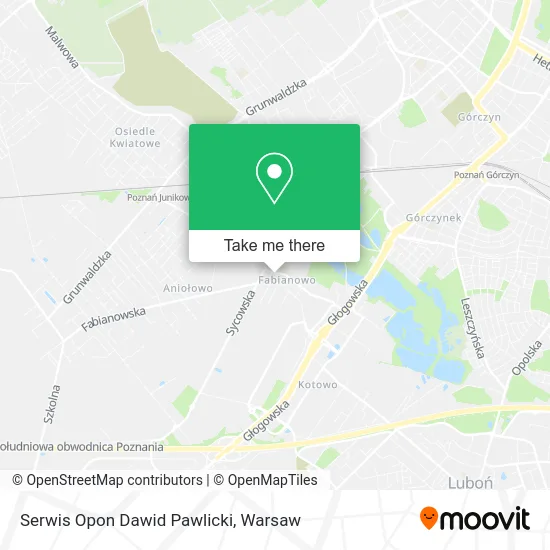 Карта Serwis Opon Dawid Pawlicki