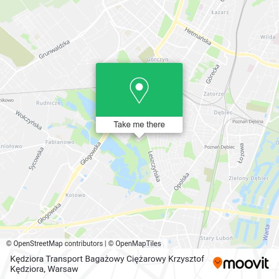 Kędziora Transport Bagażowy Ciężarowy Krzysztof Kędziora map