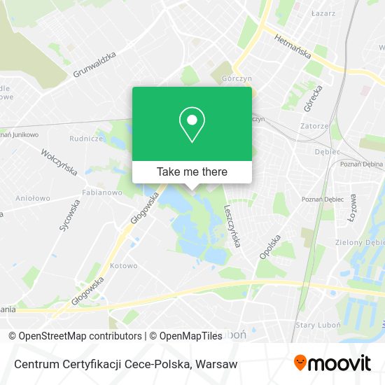 Centrum Certyfikacji Cece-Polska map