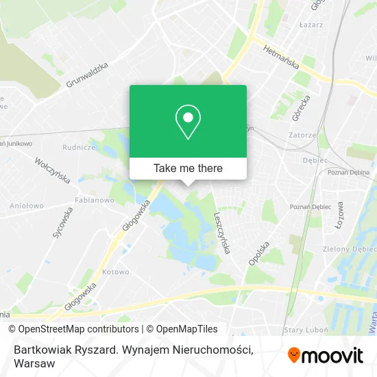 Bartkowiak Ryszard. Wynajem Nieruchomości map
