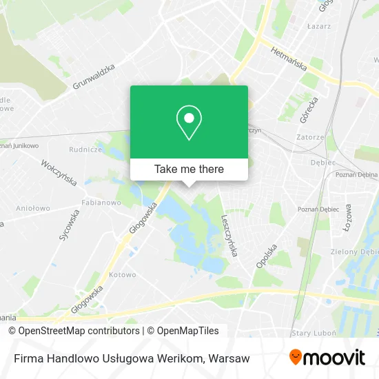 Карта Firma Handlowo Usługowa Werikom