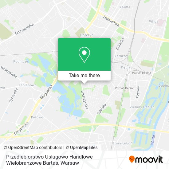 Przediebiorstwo Uslugowo Handlowe Wielobranzowe Bartas map