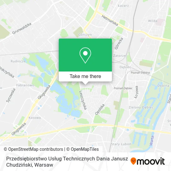 Przedsiębiorstwo Usług Technicznych Dania Janusz Chudziński map