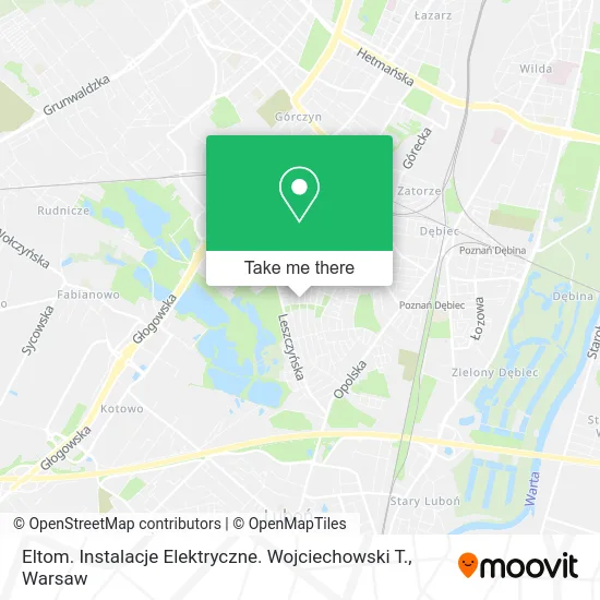 Карта Eltom. Instalacje Elektryczne. Wojciechowski T.