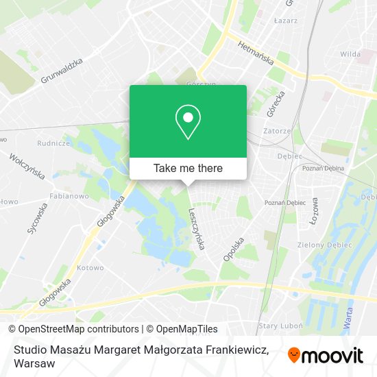 Studio Masażu Margaret Małgorzata Frankiewicz map