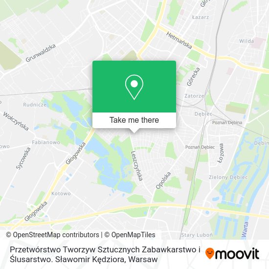 Przetwórstwo Tworzyw Sztucznych Zabawkarstwo i Ślusarstwo. Sławomir Kędziora map