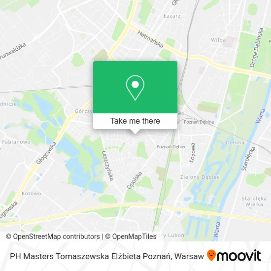 PH Masters Tomaszewska Elżbieta Poznań map