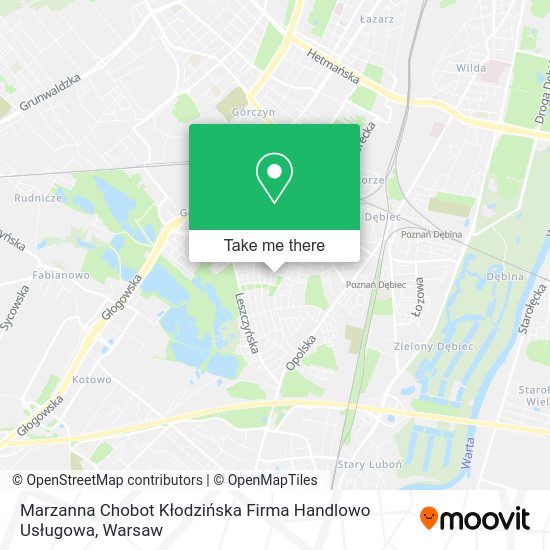 Marzanna Chobot Kłodzińska Firma Handlowo Usługowa map