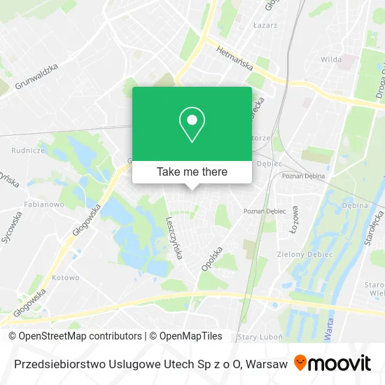 Карта Przedsiebiorstwo Uslugowe Utech Sp z o O