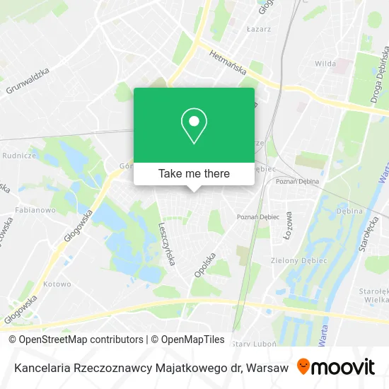 Карта Kancelaria Rzeczoznawcy Majatkowego dr