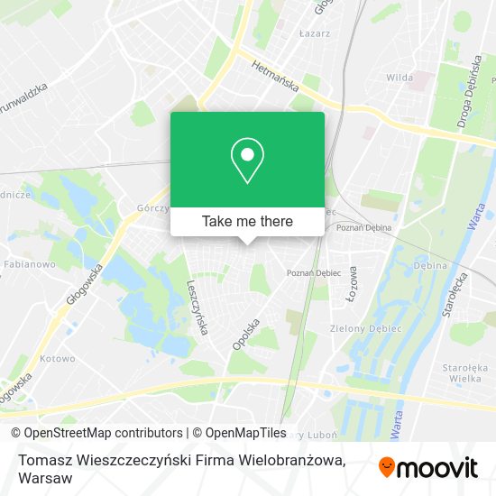 Tomasz Wieszczeczyński Firma Wielobranżowa map