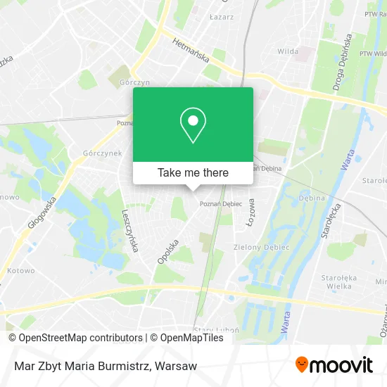 Карта Mar Zbyt Maria Burmistrz