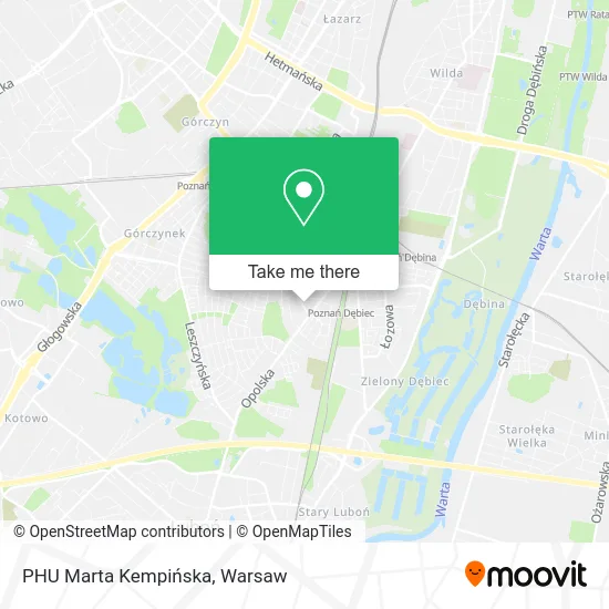 Карта PHU Marta Kempińska