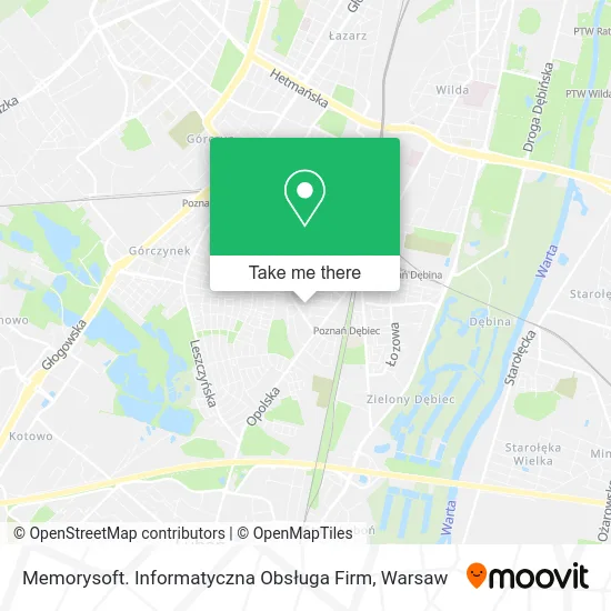 Memorysoft. Informatyczna Obsługa Firm map