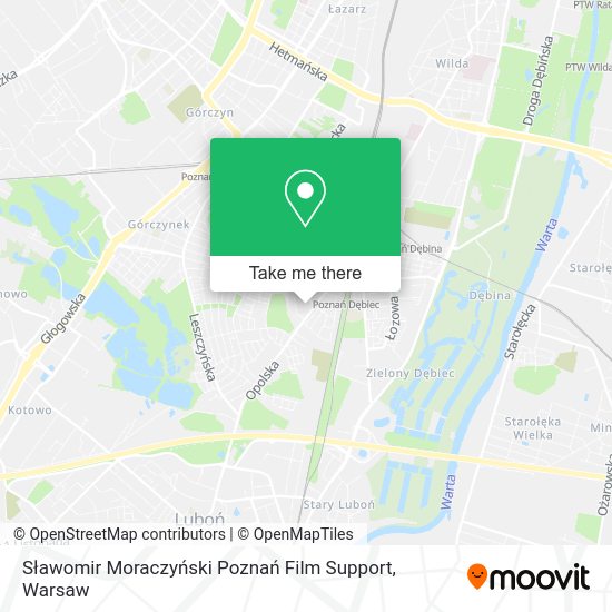 Sławomir Moraczyński Poznań Film Support map